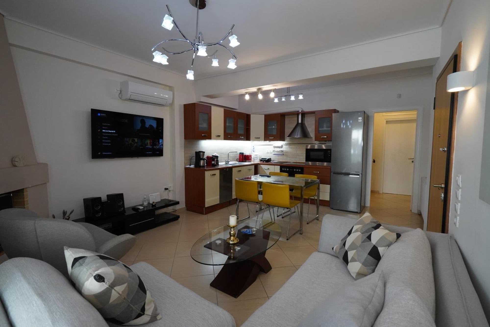 Garden Apartment Next To The Mall -Private Parking Афины Экстерьер фото